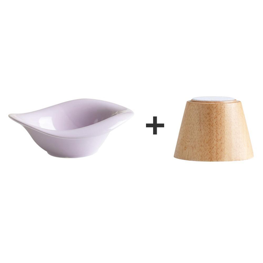 Ceramic Pet Cat Bowl Neck Protection Spill Proof Bowl Dog High Foot Bowl Pet Supplies