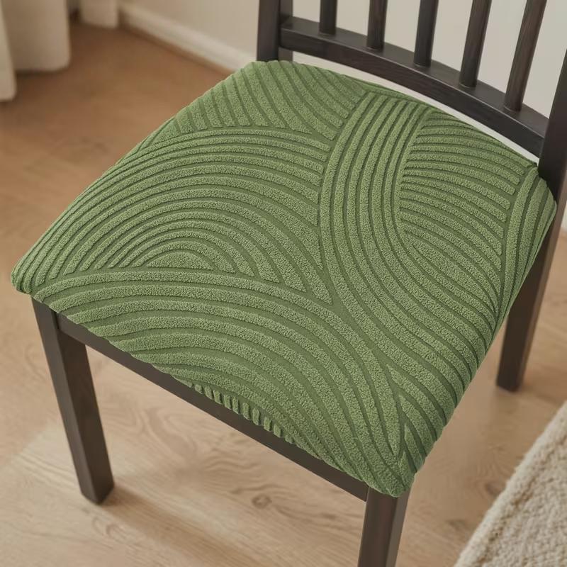 

1PC Chair Seat Cover Washable Stretch Seat Cushion Covers Removable Anti-dirty Without Backrest Chair Protector 1PC зелёный