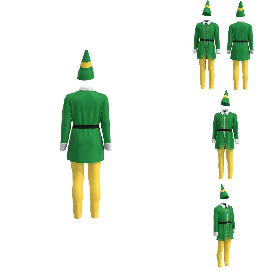 Authentic Men's Elf Cosplay Outfit For Halloween And Christmas