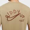 Nike DF Western States Logo Breathable Quick-Dry Round Neck Sports Short Sleeve T-Shirt Men Tops Beige Brown HJ3663297