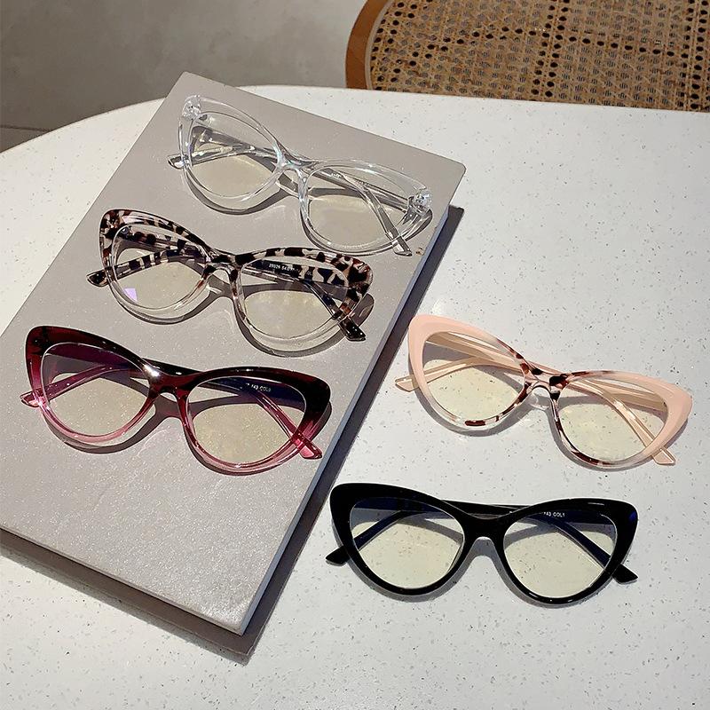 Vintage Anti Blue Light Optical Cat Eye Glasses Women Luxury Brand Designer Sexy Ladies Eyewear Myopia Prescription Frame