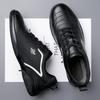 2025 Spring and Autumn New Men's Daily Casual Leather Shoes Men's Sports Style Leather White Shoes Lace-up Single Shoes Men 9876