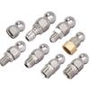 Professional Pressure Washer Drain Cleaning Nozzle High Pressure Water Jet Pipe Nozzle Unclogging Steel Sewer & Pipe Maintenance