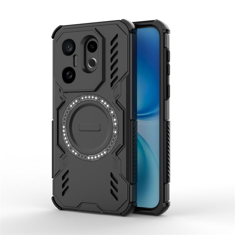 Shockproof Armor Case For Vivo X200 FE Magnetic Adsorption Wireless Charge Cover For Vivo X200 FE Case For Vivo X200 FE Case