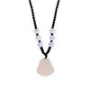 Jinruixi White Chalcedony Maitreya Buddha Pendant Necklace - Cat's Eye Stone Clavicle Chain
