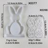 High Quality Silicone Ornament Mold For Making Detailed Rabbit Figures And Hanging Rings Suitable For Creative Crafts