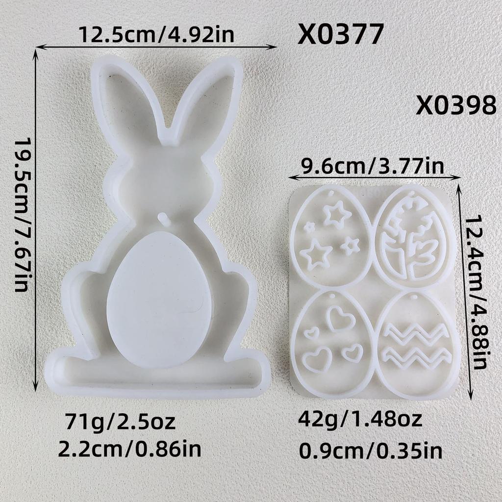 High Quality Silicone Ornament Mold For Making Detailed Rabbit Figures And Hanging Rings Suitable For Creative Crafts