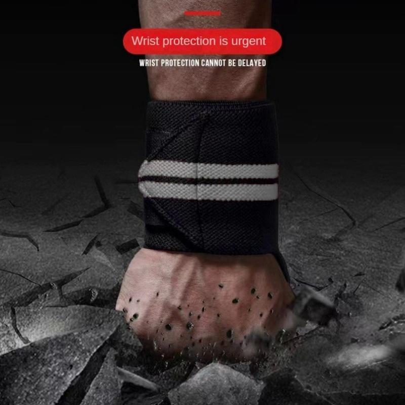1 пара бинтовых напульсников для профессионального использования в тяжелой атлетике — фото 5