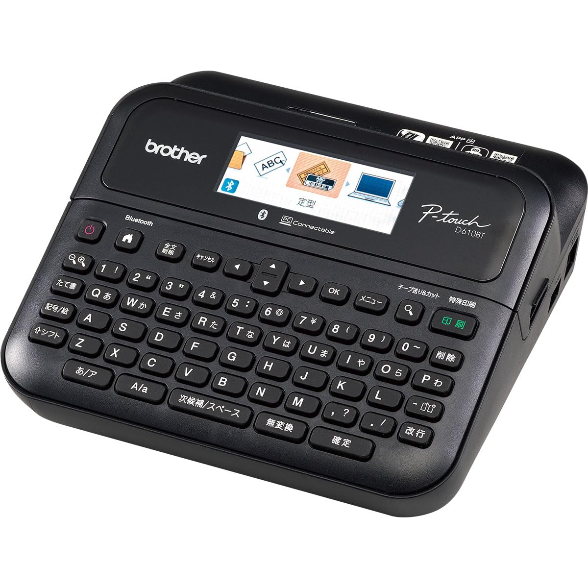 

Принтер етикеток Brother P-touch PT-D610BT (Модель клавіатури/Ширина 3,5 мм-24 мм/Стрічка TZe)