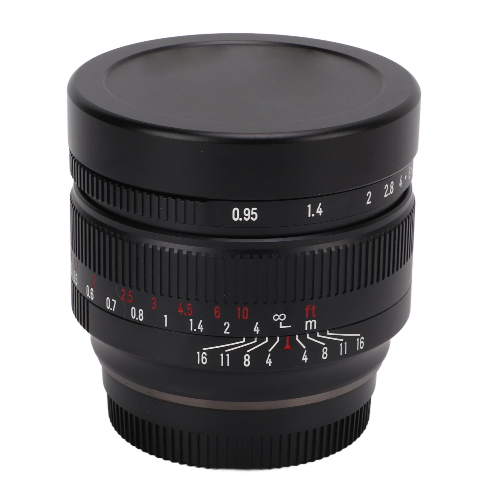 

7artisans 50 мм F0.95 большой светосилы с ручной фокусировкой и фиксированным фокусным расстоянием APS C для крепления Fuji FX X‑A1 X‑A2