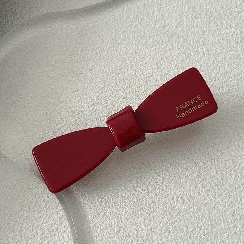 Korean Style Mini Wine Red Duckbill Hair Clip