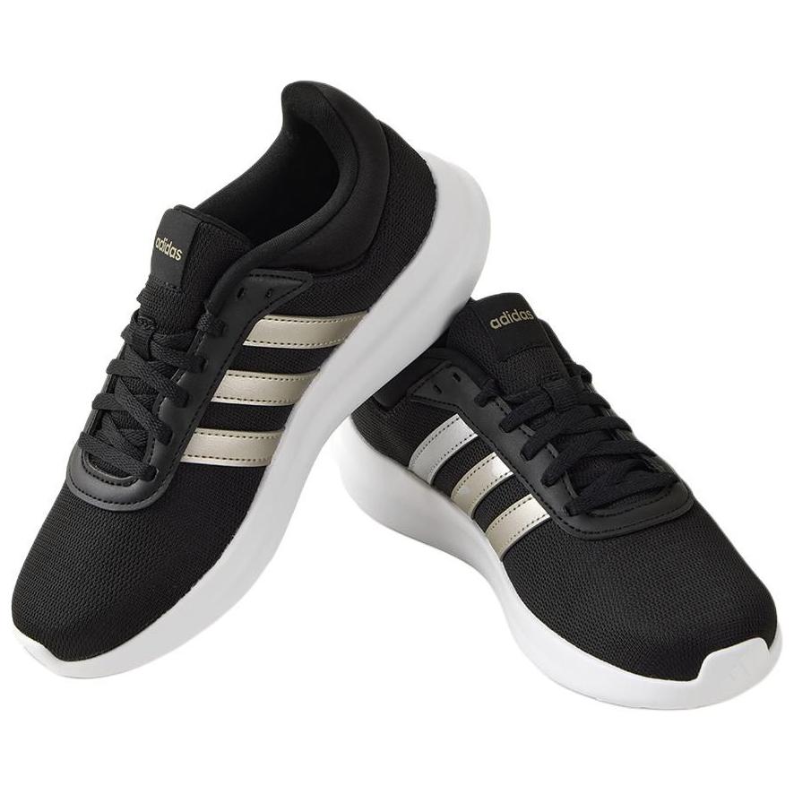 Adidas Lite Racer 4.0 Lightweight Comfortable Slip-Resistant Durable Low-Top Casual Running Shoes Women Sneakers Black White IH2682