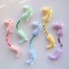 Plush Dinosaur Cat Toy Interactive Cat Chew Bite Toy with Natural Fruits Self Play Kicker??Toy for Indoor Cats Kittens