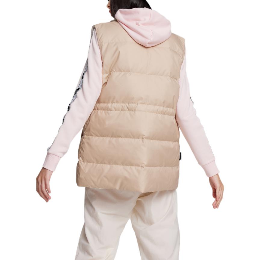 Puma Solid Color High Waist Down Vest Women Vests White 539571-12