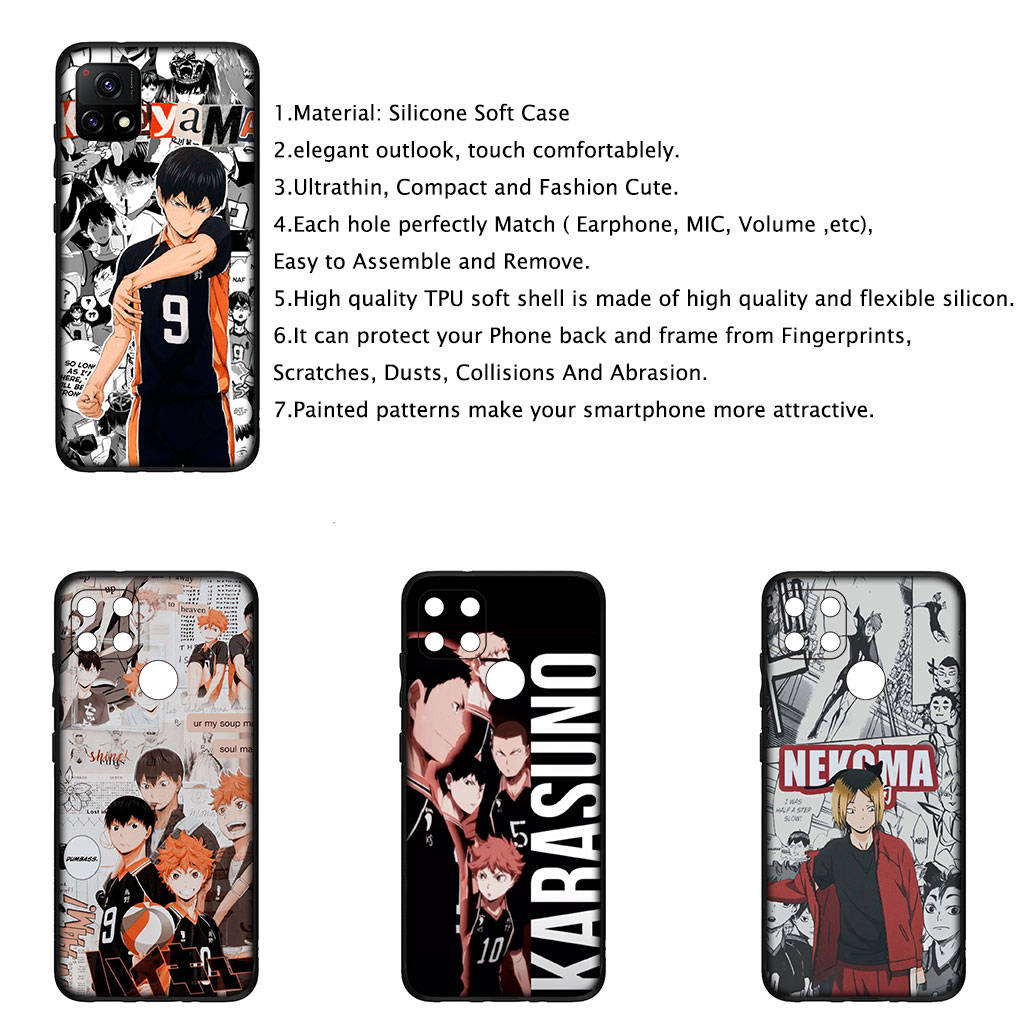 Für iPhone 16 15 Xiaomi Redmi Note 14 13 12 11 Pro Max X 16e Samsung Galaxy S25 S24 S23 Moto OPPO Huawei Oikawa Tooru Haikyuu Shoyo Hinata Handyhülle
