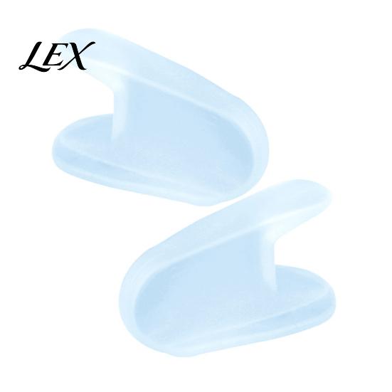 Cushioning Toe Spacer 2PCS Gel Separator, Soft Flared Spreader Straightener, Ultra-Thin Non-Slip Alignment Aid Comfortable Bunion Corrector, S