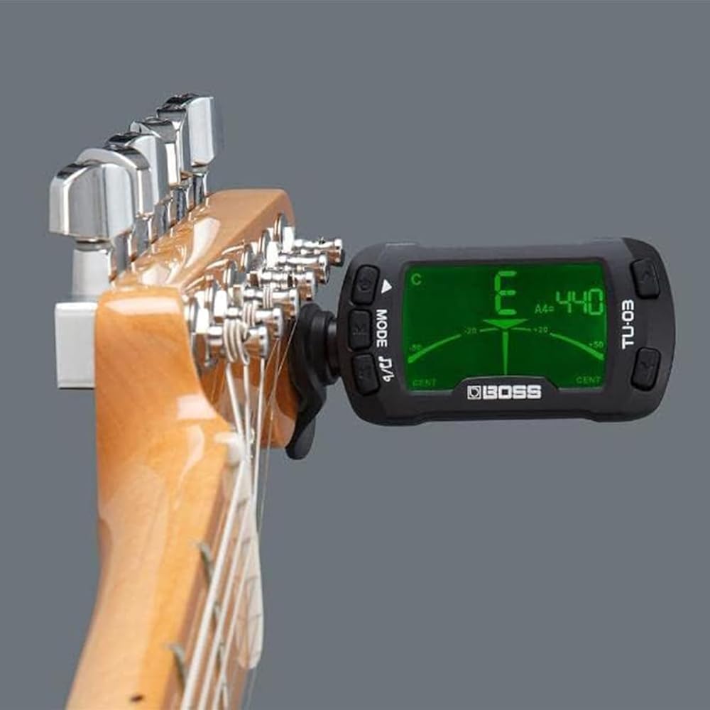 BOSS Boss Clip Tuner/Metronome TU-03 Compatible with Guitar/Bass/Ukulele/Violin Advanced Metronom...