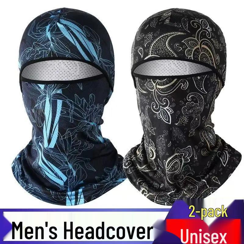 Anti-Burn Ice Silk Welding Headgear: Sweat-Absorbing Full Face & Neck Protection