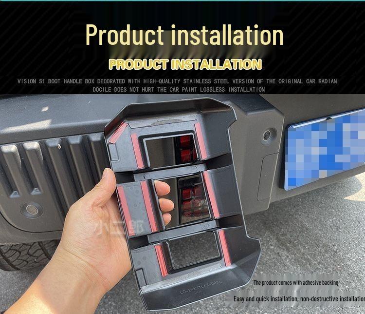 Jietu Traveler Front & Rear Fog Light Decorative Frame: Mecha Upgrade for Cool Car Accessories