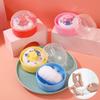 Powder Puff Cntainer Baby Puff Case For Home Travel Use Baby Talcum Powder Flocking Box Portable Refillable Baby Body Cosmetic