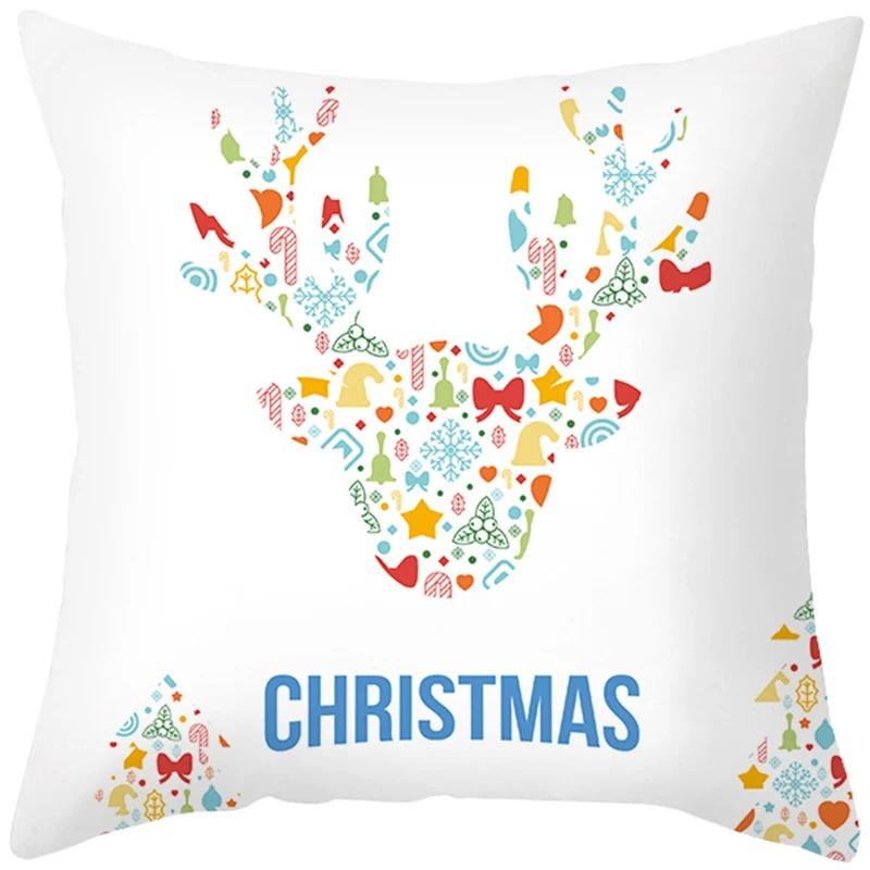 Christmas Themed Pillowcases Car Accessories Office Santa Claus Living Room Sofa Home Pillowcases