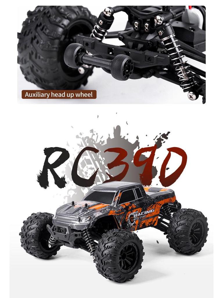 Remote Control 4WD High-Speed Drift Off-Road Bigfoot Electric Toy Truck Model.