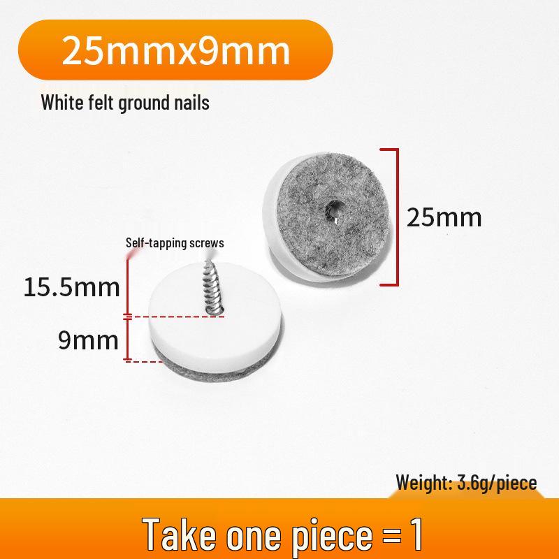Thickened Silent Anti-slip Furniture Floor Pads: Moisture-proof Felt Nail Protectors for Tables, Chairs, Sofas, Cabinets.