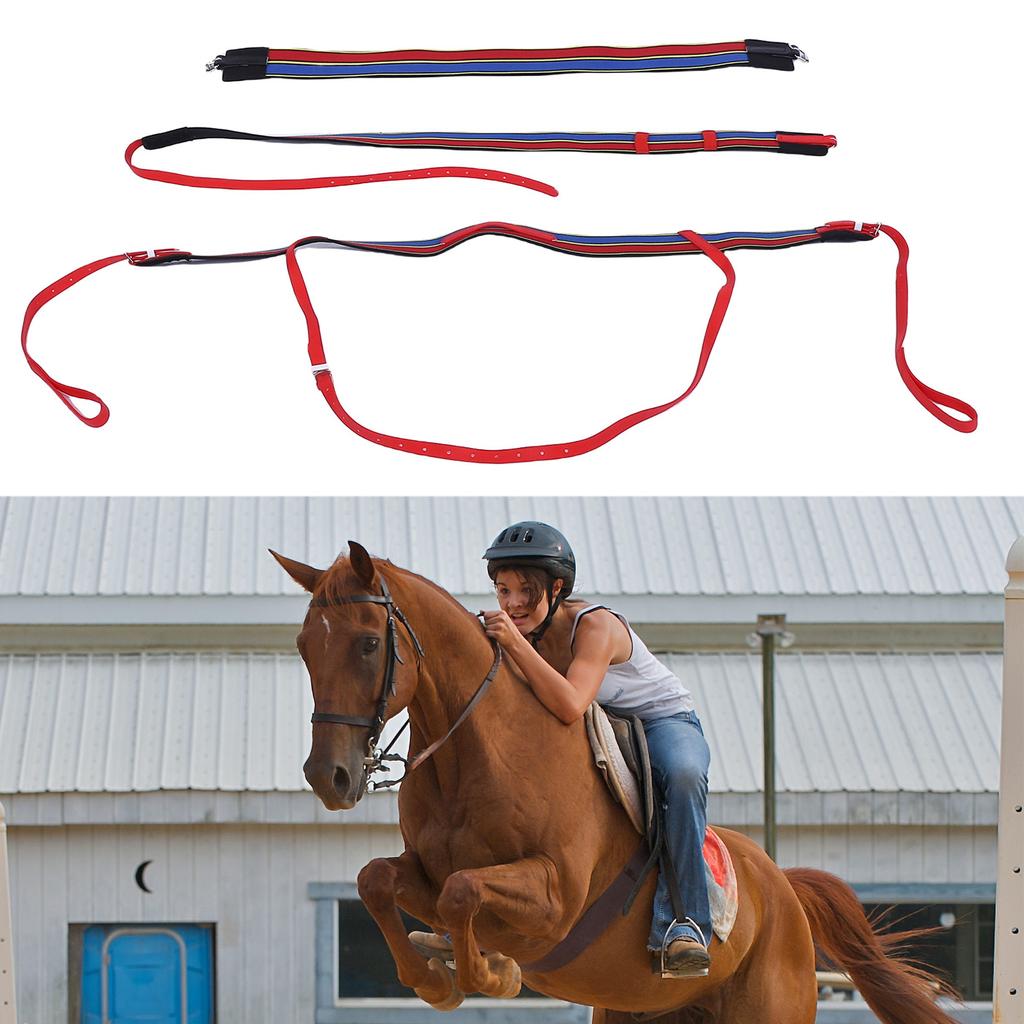 3Pcs Equestrian Belts Elastic Stretchable Girth   Belt Chest Belt Set Horse Racing Equipment Gear Accessories
