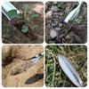 2 Pcs Gardening Tool Set Dig Wild Vegetable Shovel Weeding Digging Soil Stainless Steel for Planting Flower Seedling Vegetables
