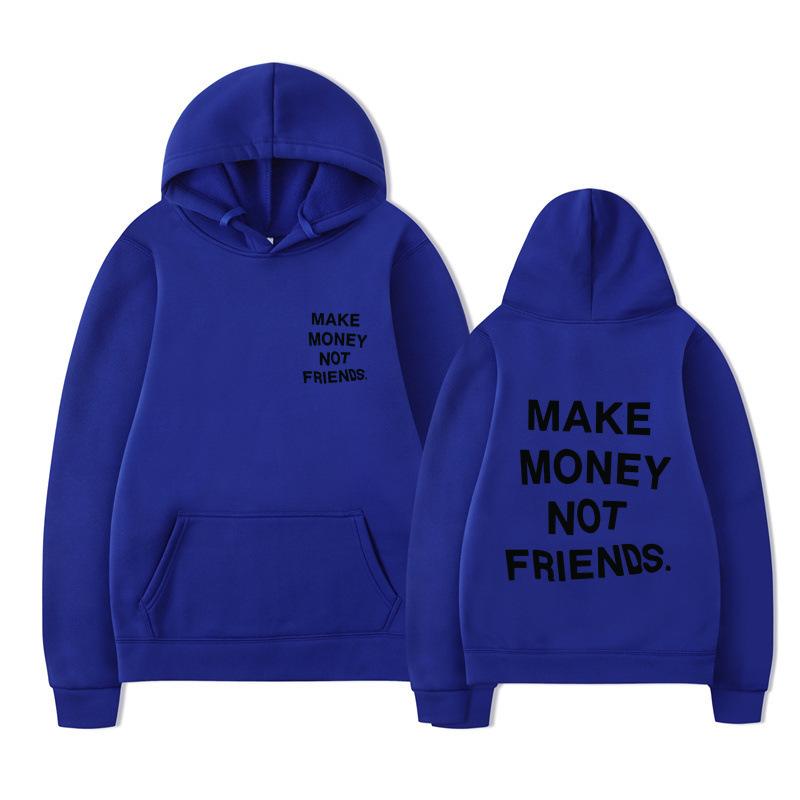 Autumn Men'S Wear Make Money Not Friends Printed Sweater, Hoodie Men