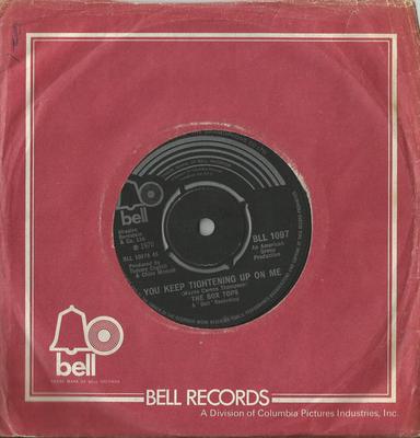 7inch Record BOX TOPS - You Keep Tightening Up On Me BLL1097 Bell Records 1970 UK Rock Used