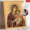 DIY 3D Pearl Diamond Painting Art Set Religious Madonna and Child Home Decor Art Set Wall Art
