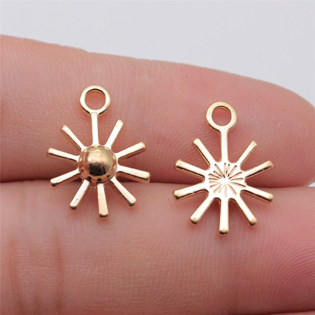 

Шарми Сонце Сонячне світло Підвіски Вінтажні Ювелірні Вироби Матеріали QC126 A13-20pcs-14x18mm