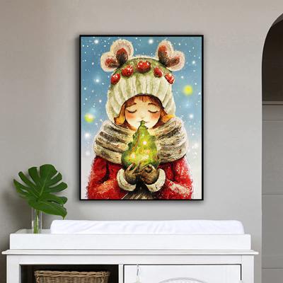 DIY Diamond Painting Cute Girl Cross Stitch Kit Mosaic Art Diamond Painting Full Circle/Square Diamond Home Decoration