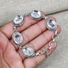 White Topaz Gemstone 925 Sterling Silver Handmade Bracelet Jewelry Beauteous Gift For Her