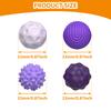 8pcs Silicone Magnetic Attraction Ball Sets Decompression Elastic Magnetic Balls 4 Different Patterns Fun Leisure Silicone Balls