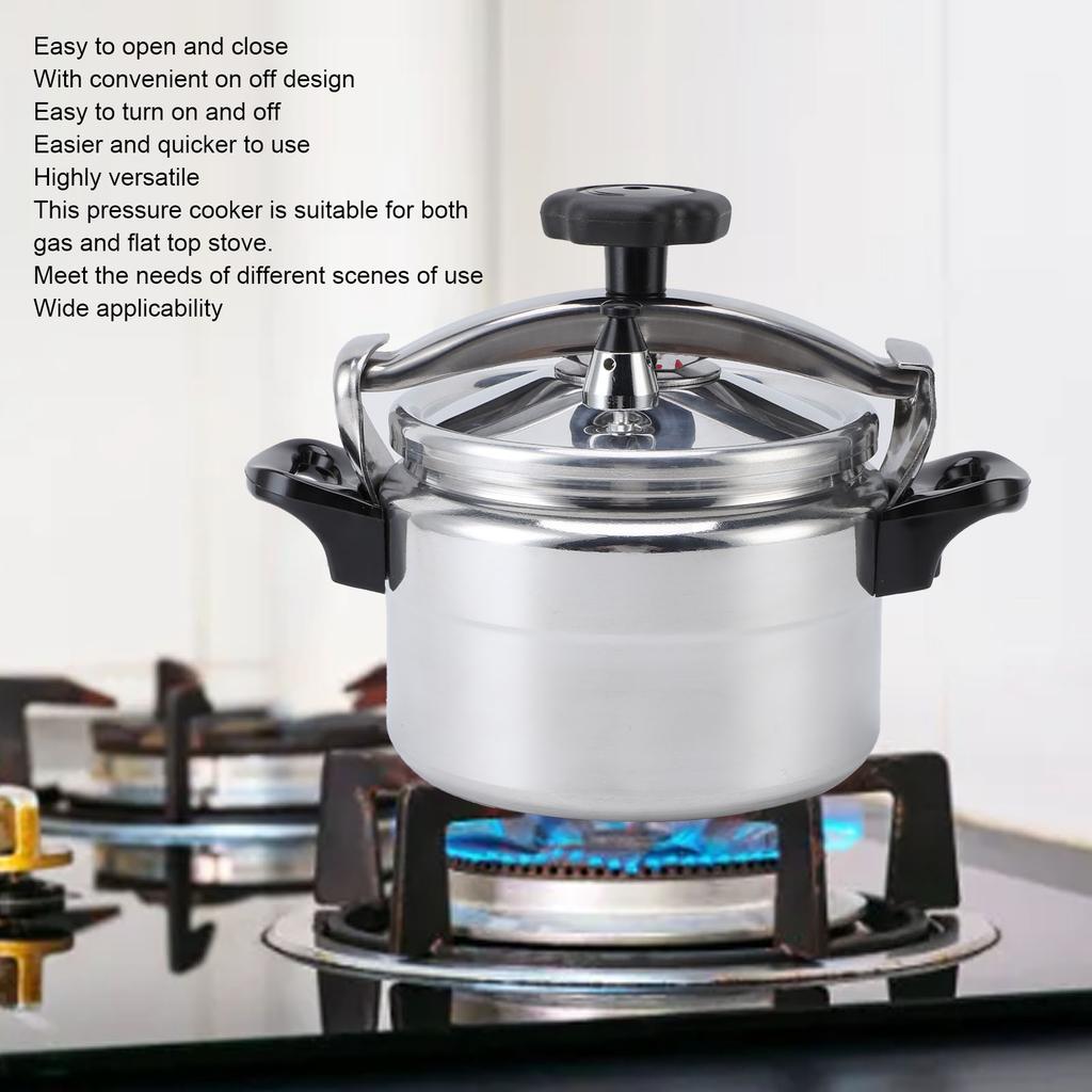 Pressure Cooker Universal Compound Bottom Easy to Open and Close Aluminium Pressure Canner for Gas Cooktops Flat Top Cooktops In