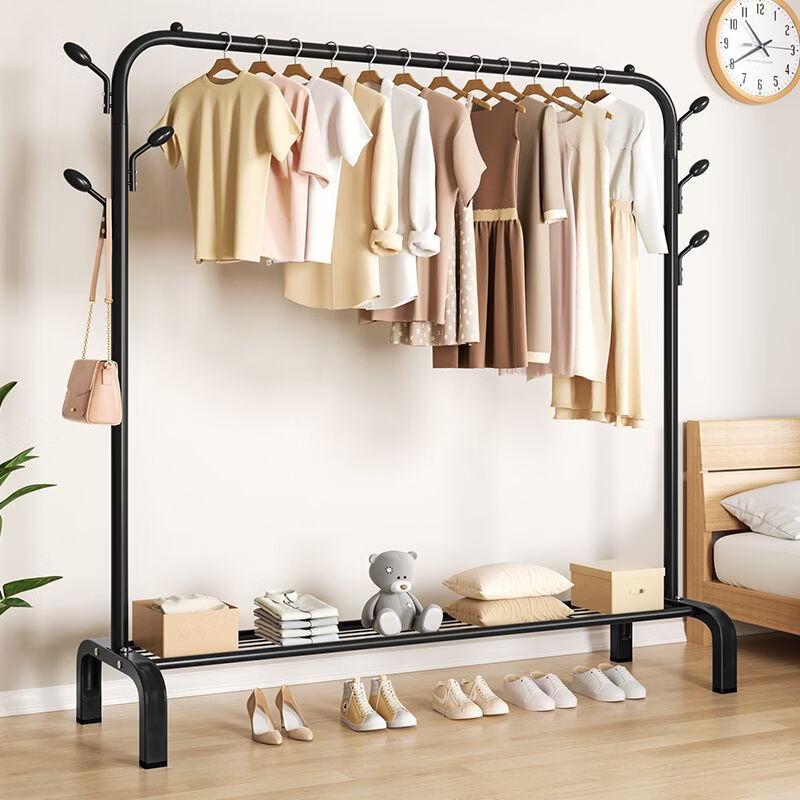 Movable Floor Standing Garment Rack