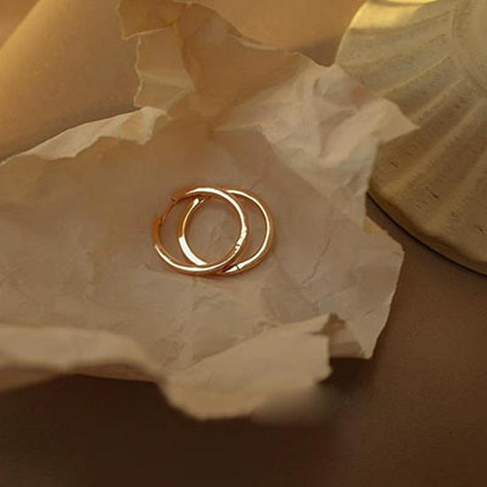 2023 Trendy French-Style Simple Hoop Earrings for Women – Minimalist Design
