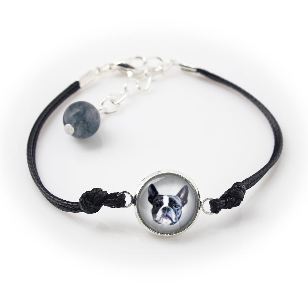 Boston Terrier, American Gentleman – A set of jewelry in a box, necklace | Art-Dog