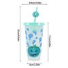 710ML Color Transforming Plastic Cup For Cold Drink Halloween Party Essential With Secure Covers And Sustainable Design