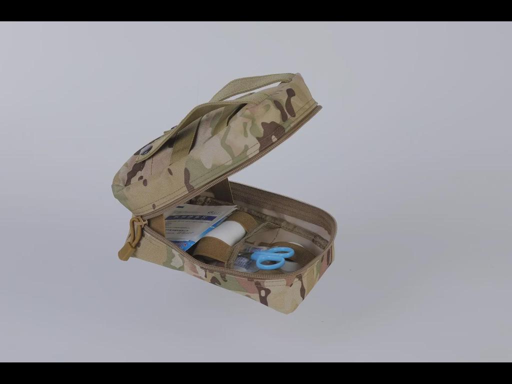 Přenosná taktická ledvinka první pomoci - Multifunkční maskovací pro venkovní a vozidlové použití.