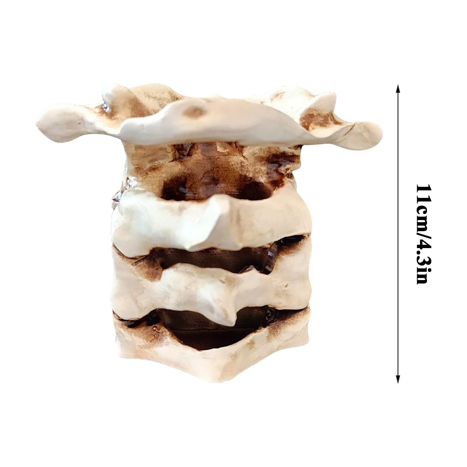 

Подставка для ручек и карандашей в виде черепа, держатель для кистей для макияжа Vanty, органайзер для стола, офисный органайзер, готические украшения, готический органайзер в виде черепов и костей One Size белый