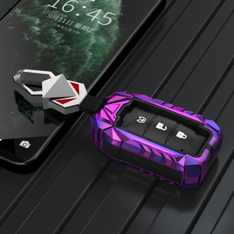 Styling Mouldings Folding Zinc Alloy Silica Gel Car Key Cover Case Shell For Dongfeng DFM DFSK Glory 580 F507 S30 H30 AX7 Access