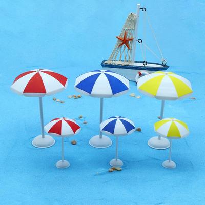 Succulent Mini Beach Scene: Sunshade & Sand Tray Ornament