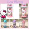 Kreative Sanrio 450ml Kinder-Wasserflasche mit Strohhalm Hello Kitty Cinnamoroll Kuromi und Melody Stile