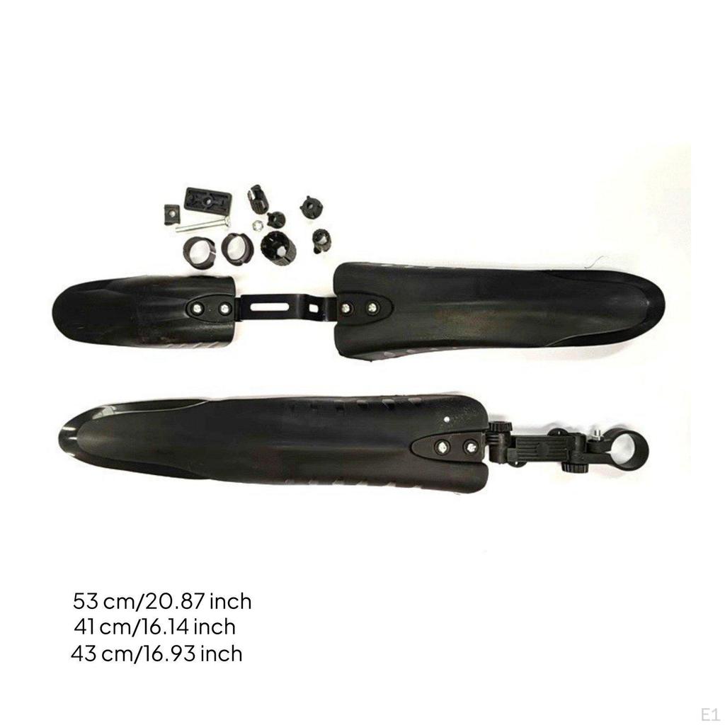 3Piece Bike Mudguard Set 360Degree Adjustable Road Mud Guard Thickened Flexible