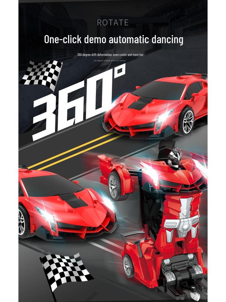 1:18 Remote Control King Kong Robot Car - 2.4G Electric Transforming Toy