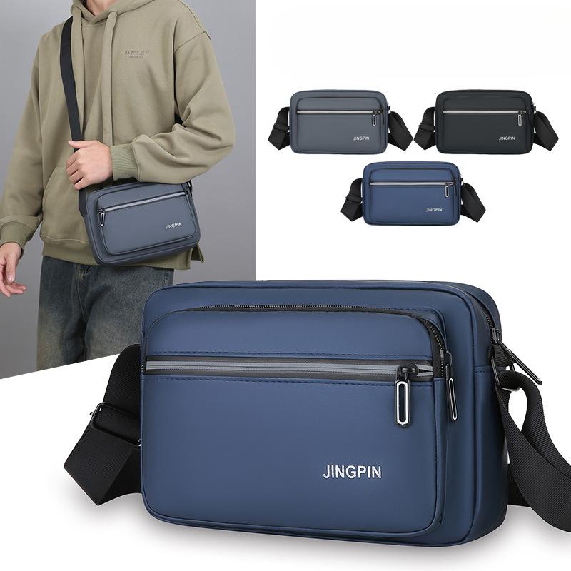 Herren Umhängetasche Schlichte Business Reise Leichte Herren Tasche Mehrschichtige Aufbewahrung Schultertasche Neue Pendlertasche