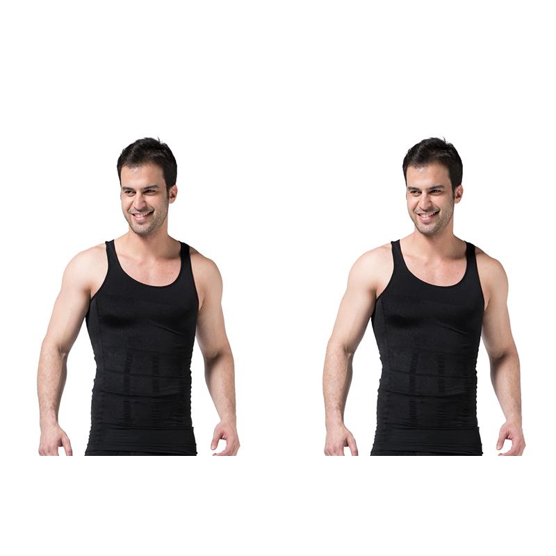 Pánský korzet Body Hubnutí Tvarování bříška Běžecká vesta Břicho Pas Podpásová košile Černá Tvarované prádlo Spodní prádlo Košile do pasu Běžecká vesta